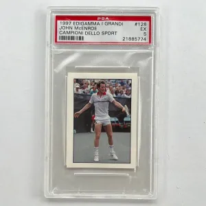 PSA 1997 DIGAMMA I GRANDI JOHN McENROE CAMPIONI DELLO SPORT STICKER