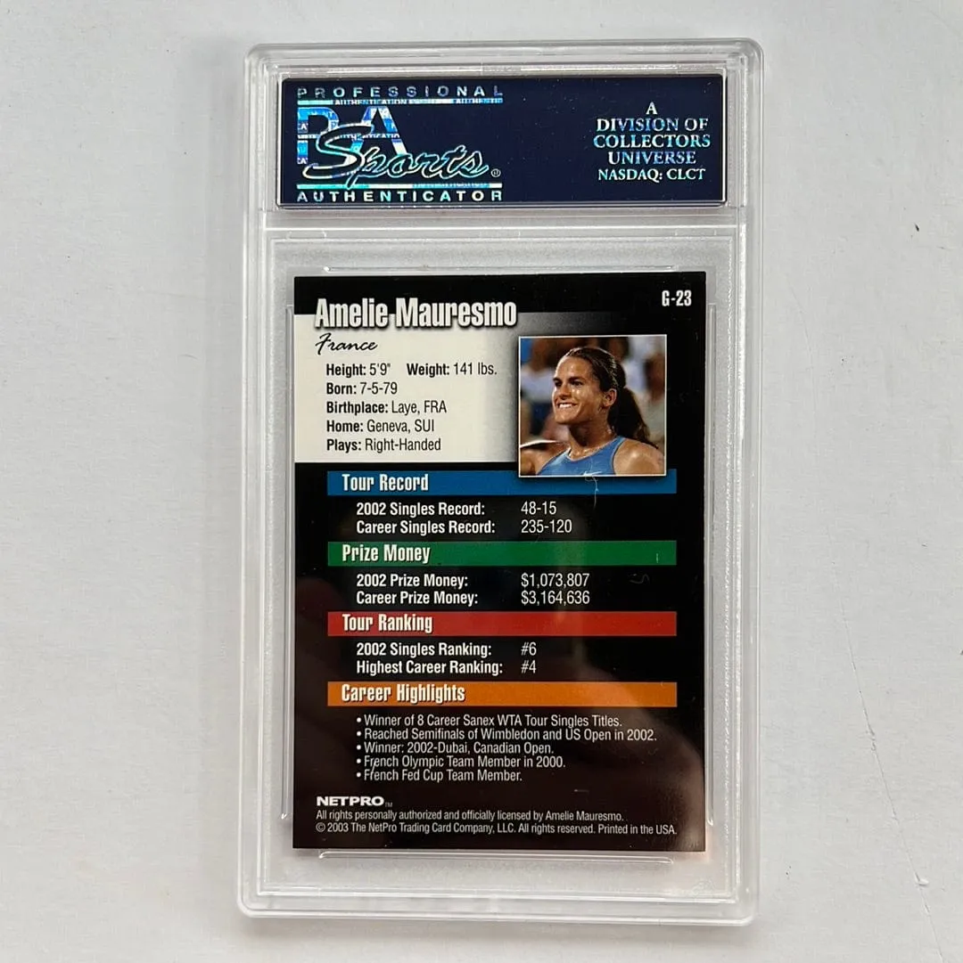 PSA 2003 NETPRO GLOSSY AMELIE MAURESMO