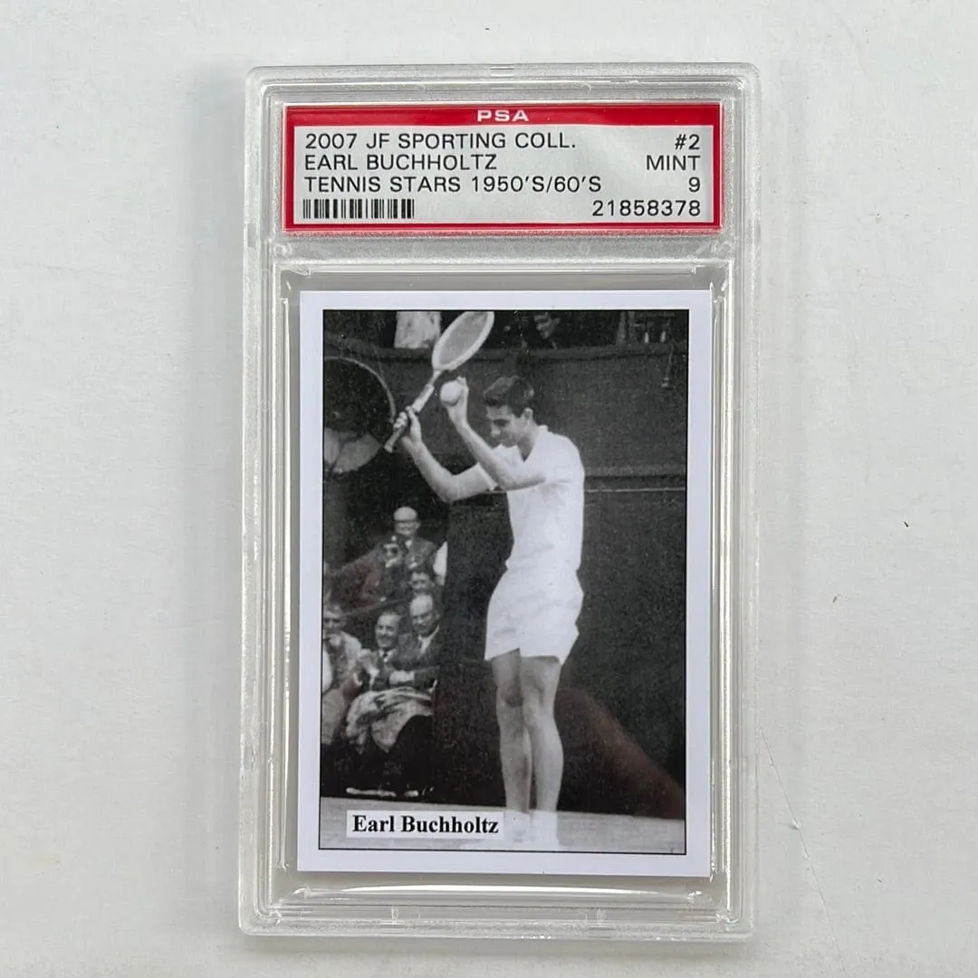 PSA 2007 JF SPORTING COLL. EARL BUCHHOLTZ TENNIS STARS 1950'S/60'S