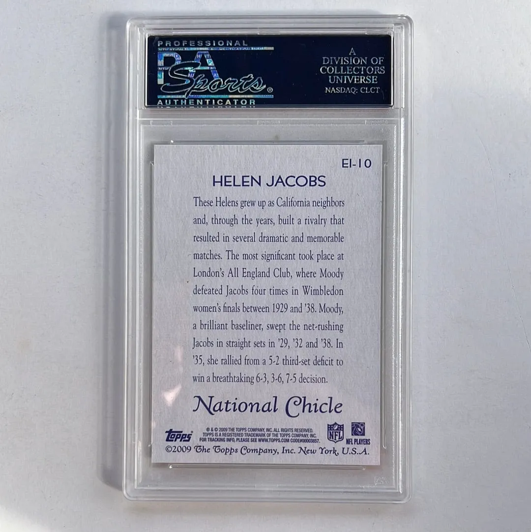 PSA 2009 TOPPS NAT'L CHICLE HELEN JACOBS ERA ICONS