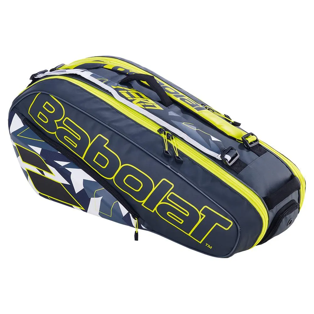 Pure Aero RHx6 Tennis Bag Grey and Yellow