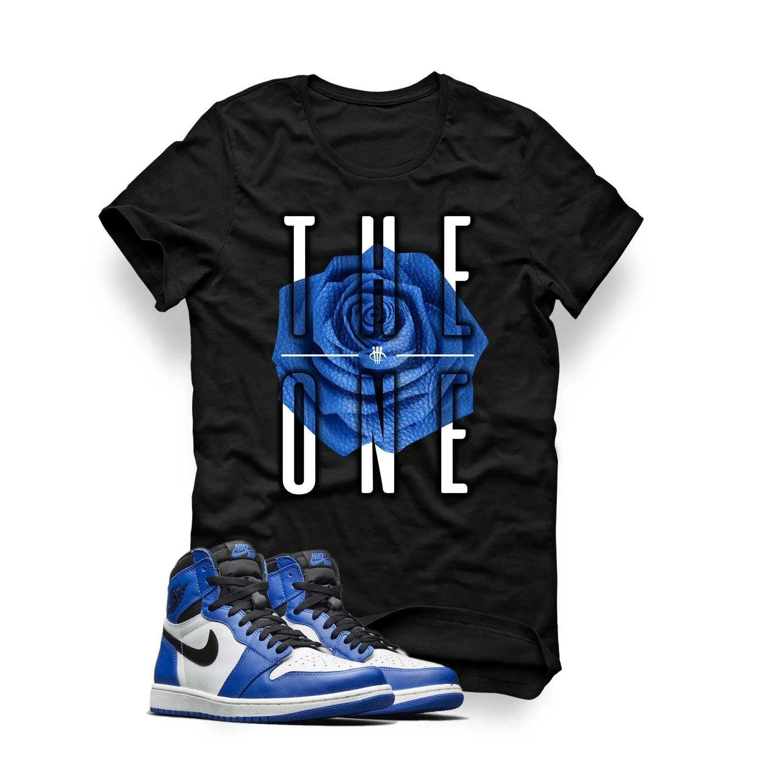 Retro 1 High White/Royal Blue Black T (The One)