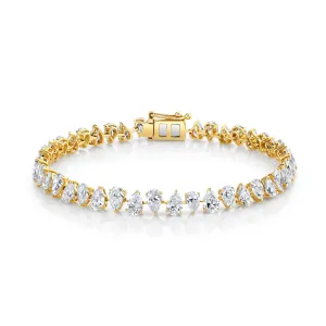 Reverse Water Drop Diamond Tennis Bracelet | Ready to Ship