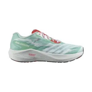 Salomon Women's Aero Volt Running Shoe - Yucca/White/Poppy Red