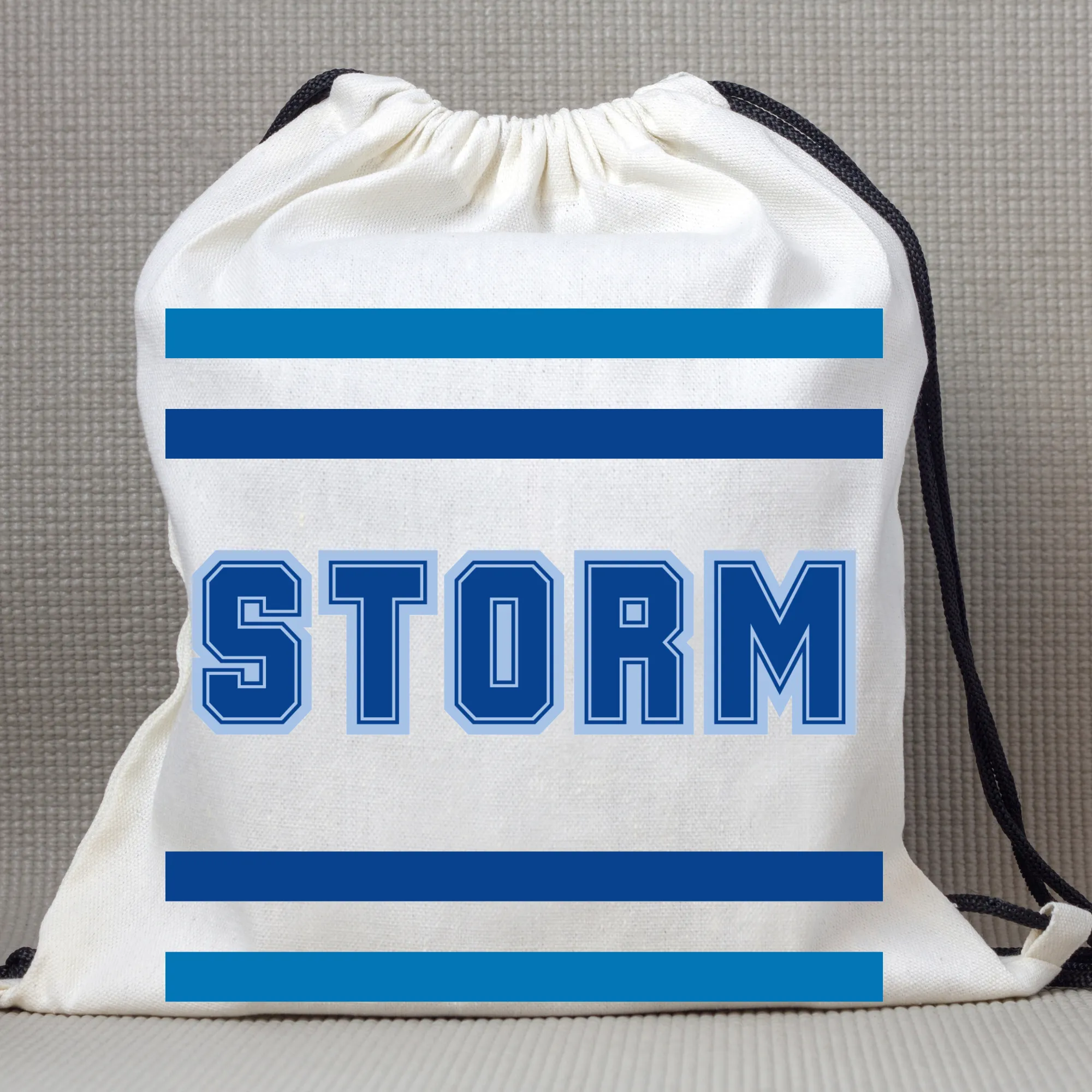 Sangamon Valley Storm Team Spirit Drawstring Bag (Personalization option)