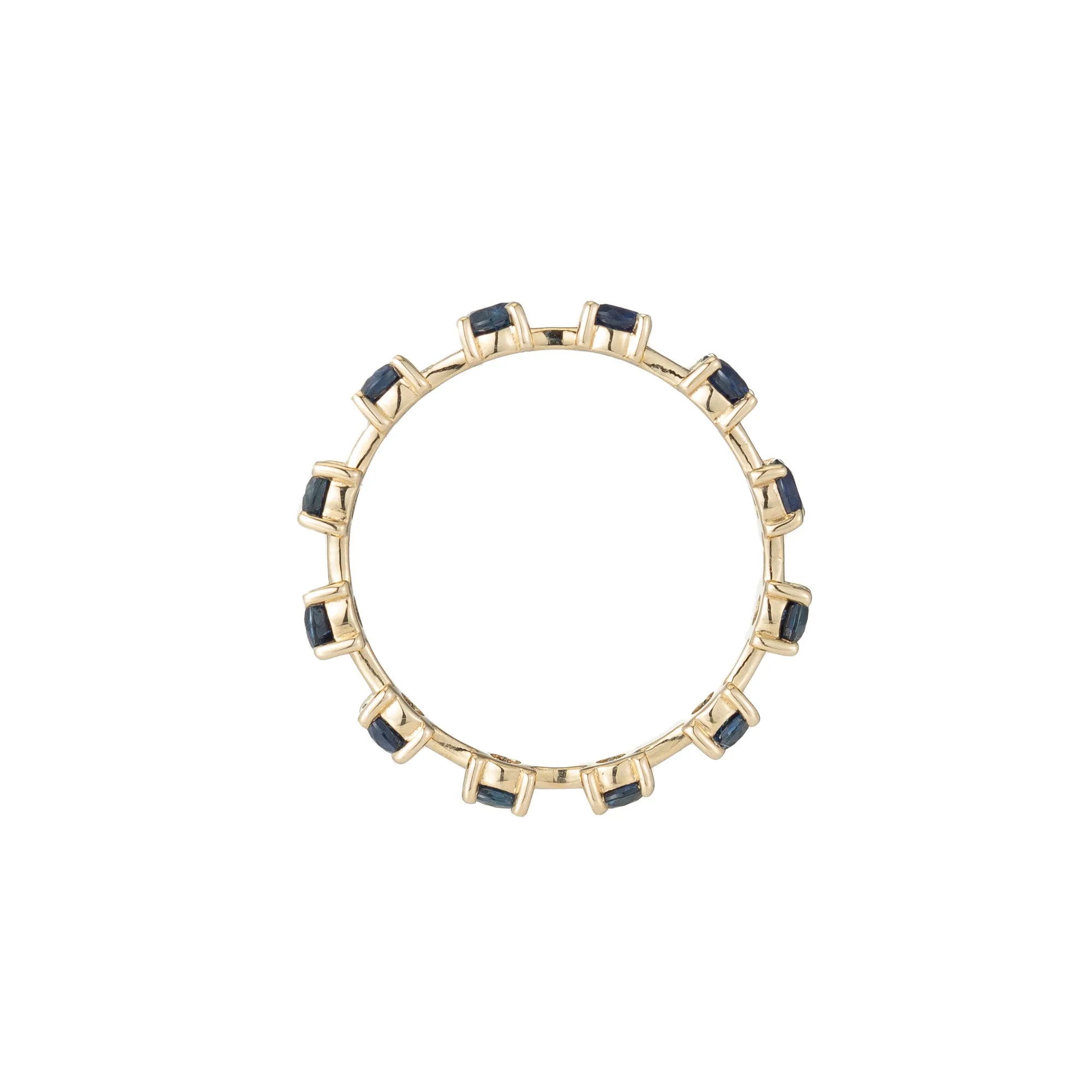 Sapphire Tennis Eternity Band