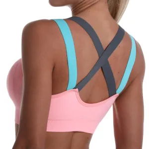 Seamless High Impact Yoga Fitness Underwear Push-up Sportswear bralette Gym Sports Bra