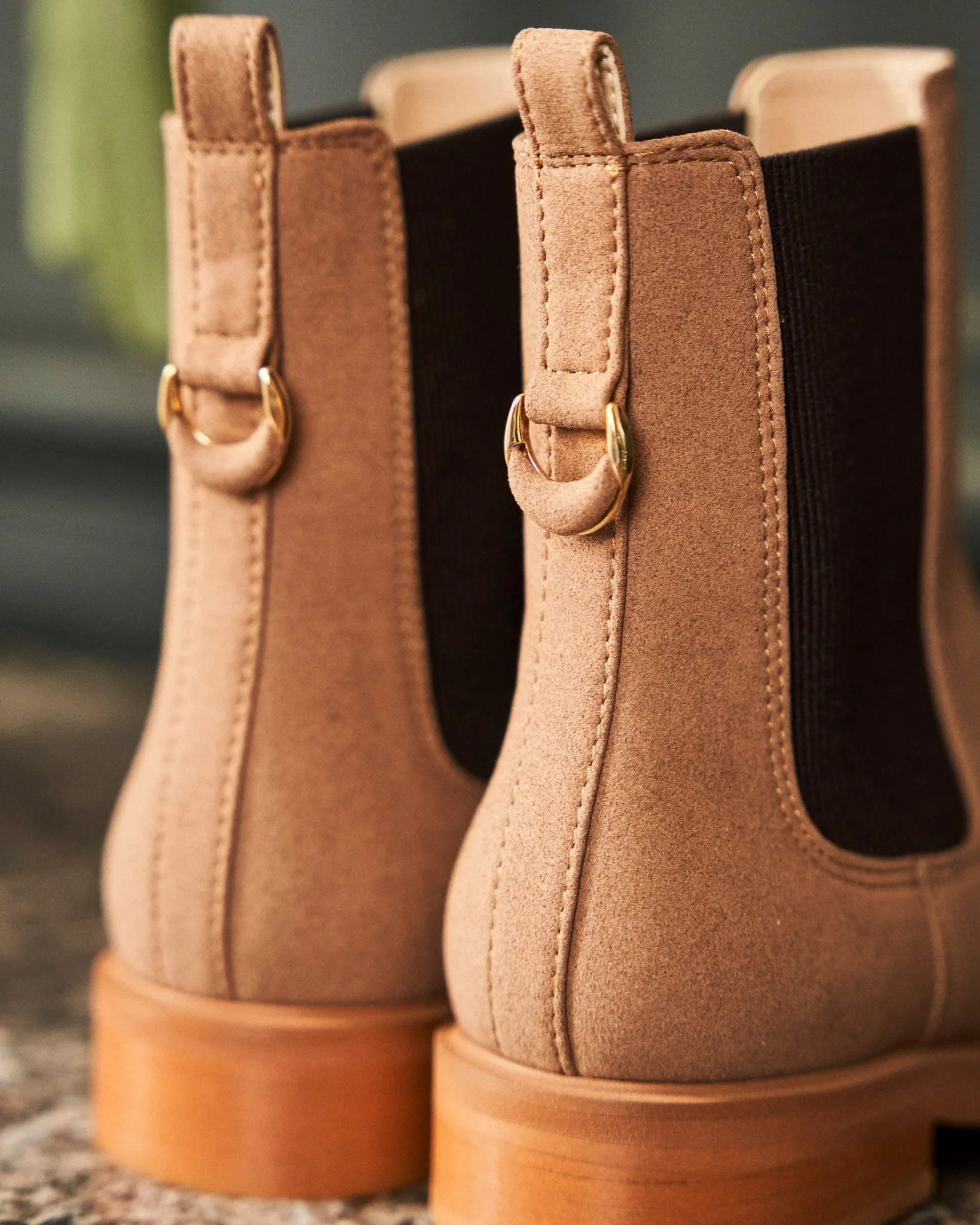 Secret Vegan Suede Chelsea Boots | Mocha