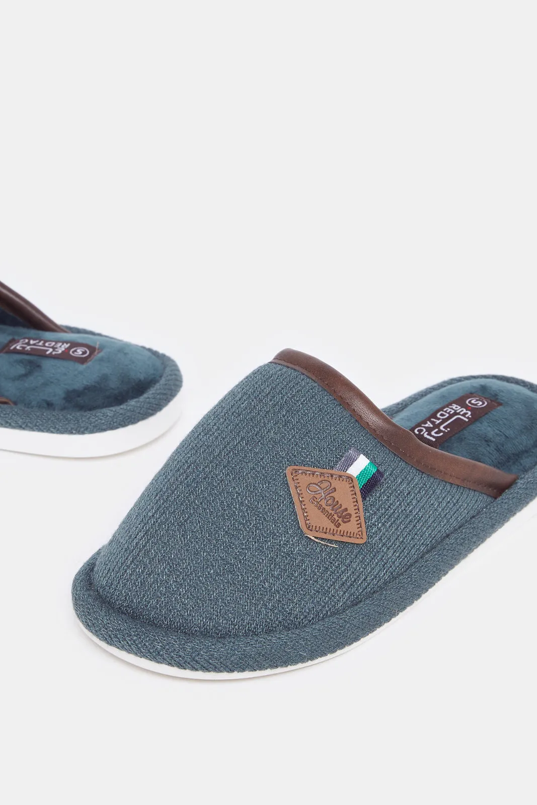 Senior Boys Olive Mule Slippers