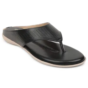 Senorita Black Casual Slipper For Women AGL-101 By Liberty