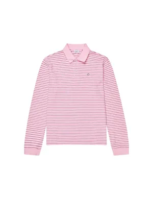 Serena Polo Shirt — Berry Stripe