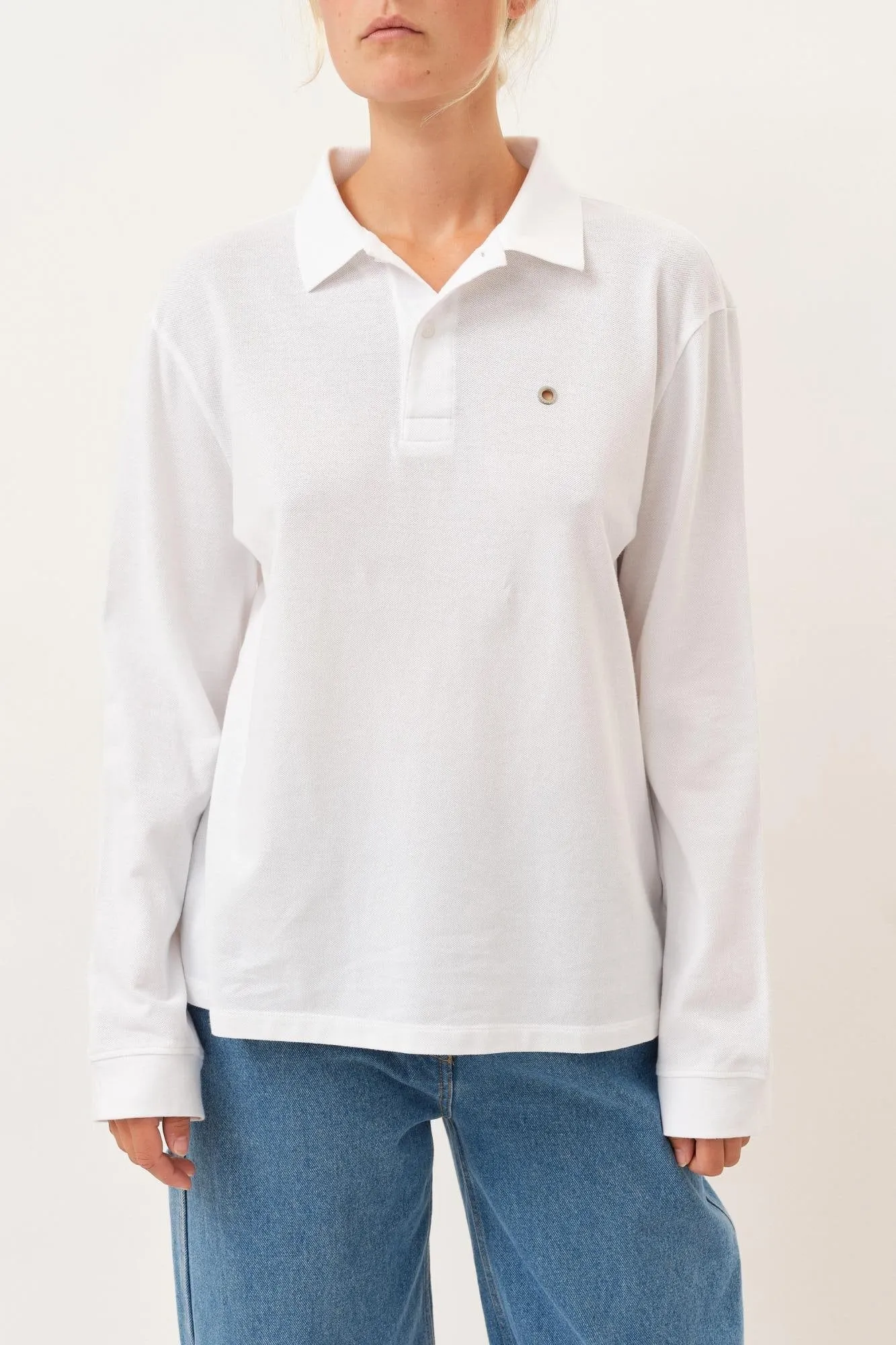 Serena Polo Shirt — White