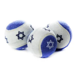 Set Of 3 Star Of David Tennis Balls