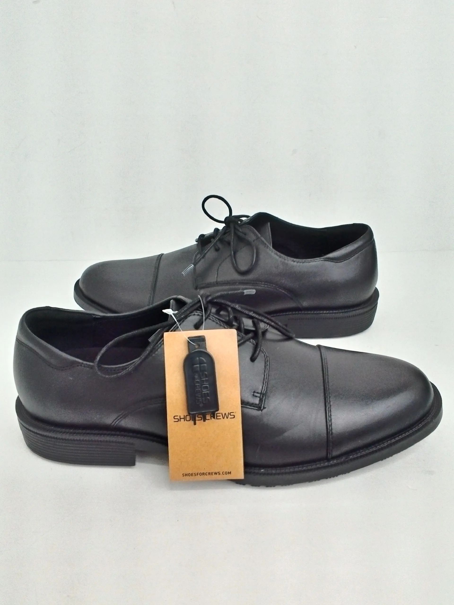 Shoes For Crews Men's Black Leather Oxford Shoes Size 11.5