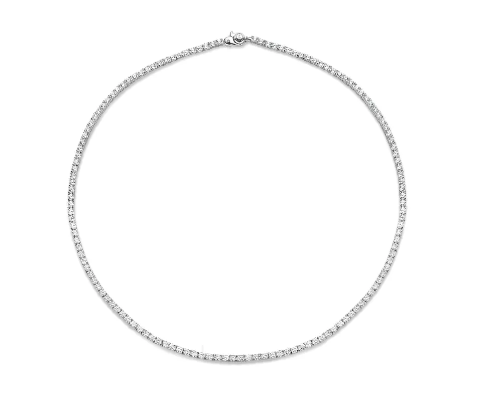 Silver Tennis Necklace