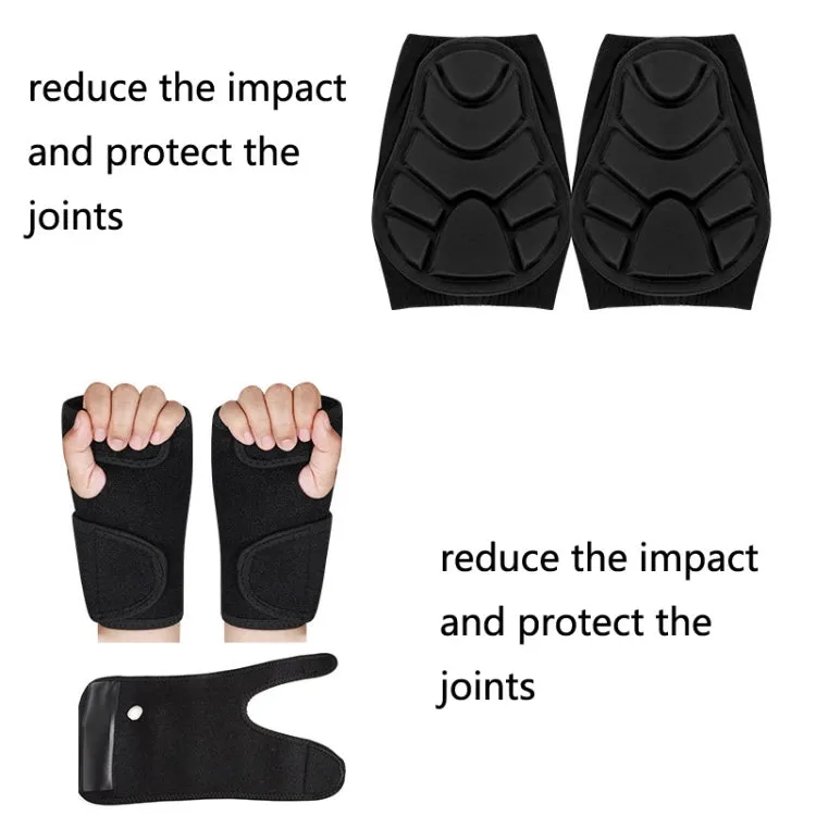 Skating Hip Protector Hockey Pants Ski Sports Protective Gear, Style: Straps Knee Protector(S)