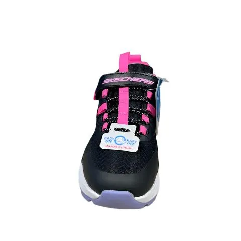 Skechers Girls Adventure Blitz- Noble Tread Trainer Black/Hot Pink