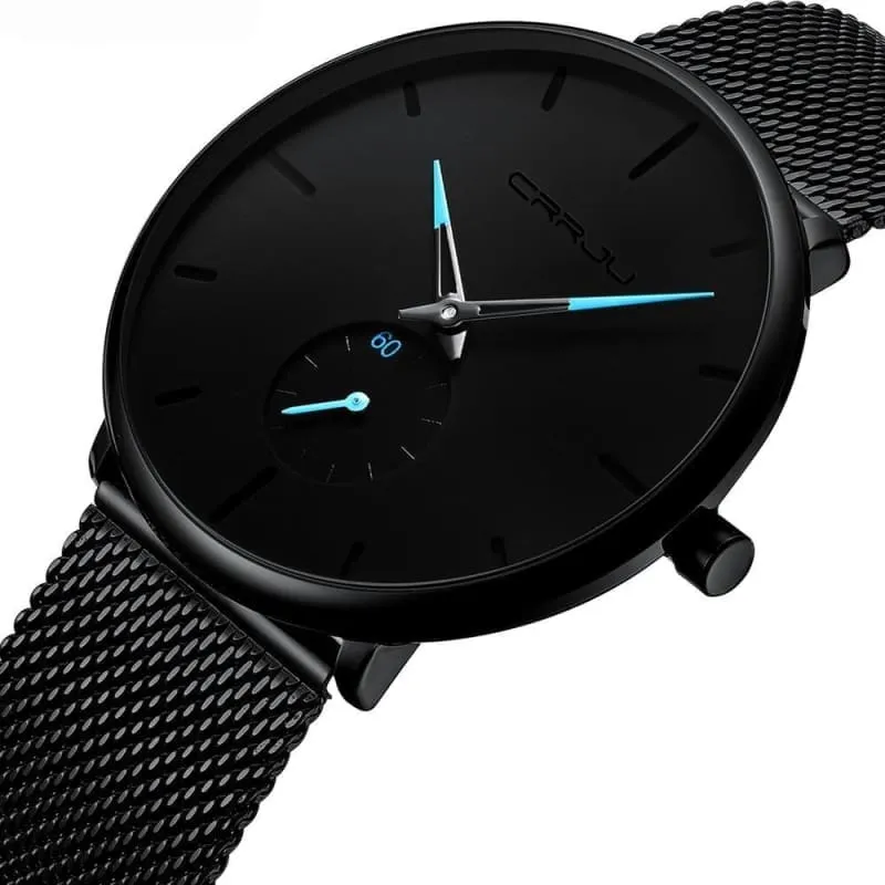 Slim Mesh Steel Waterproof Sports Watch