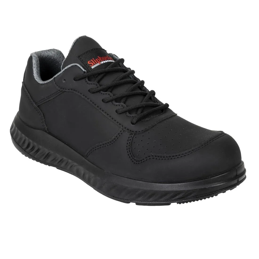 Slipbuster Microfibre Trainers Matte Black 44 - BA063-44