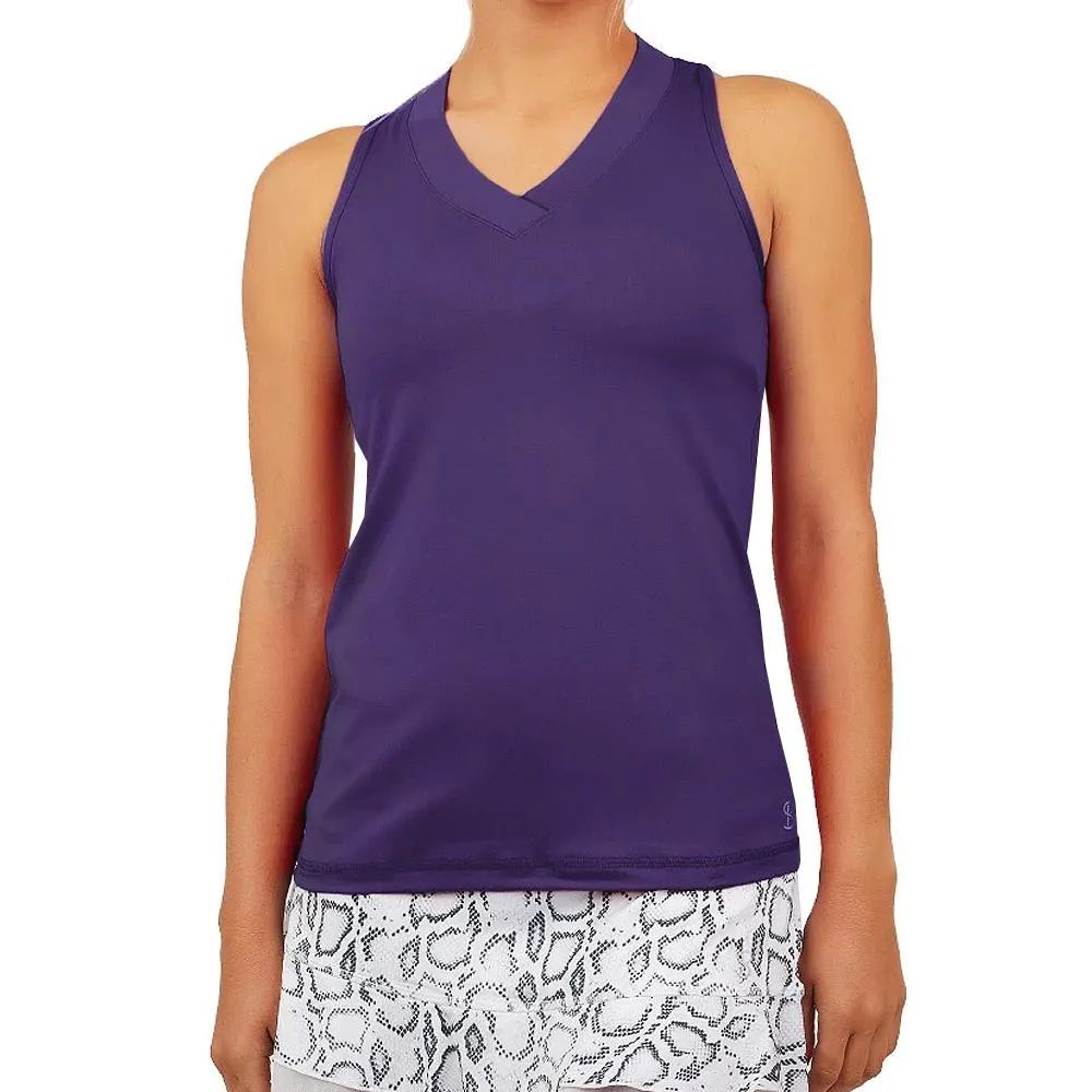 Sofibella Women's UV Colors Athletic Racerback Tank - Plum