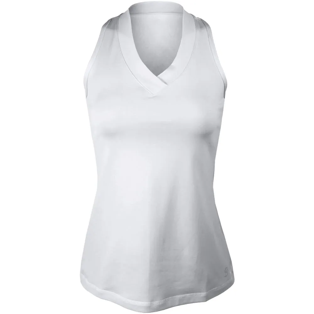 Sofibella Women's UV Colors Athletic Racerback Tank - White