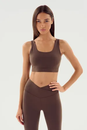 SPLITS59 | Sprint Rigor Bra - Chocolate