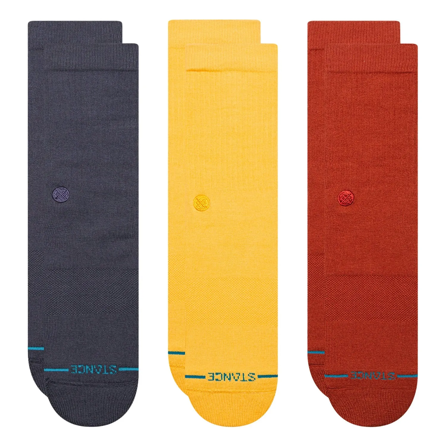 Stance Icon (3 Pack) Socks - Navy