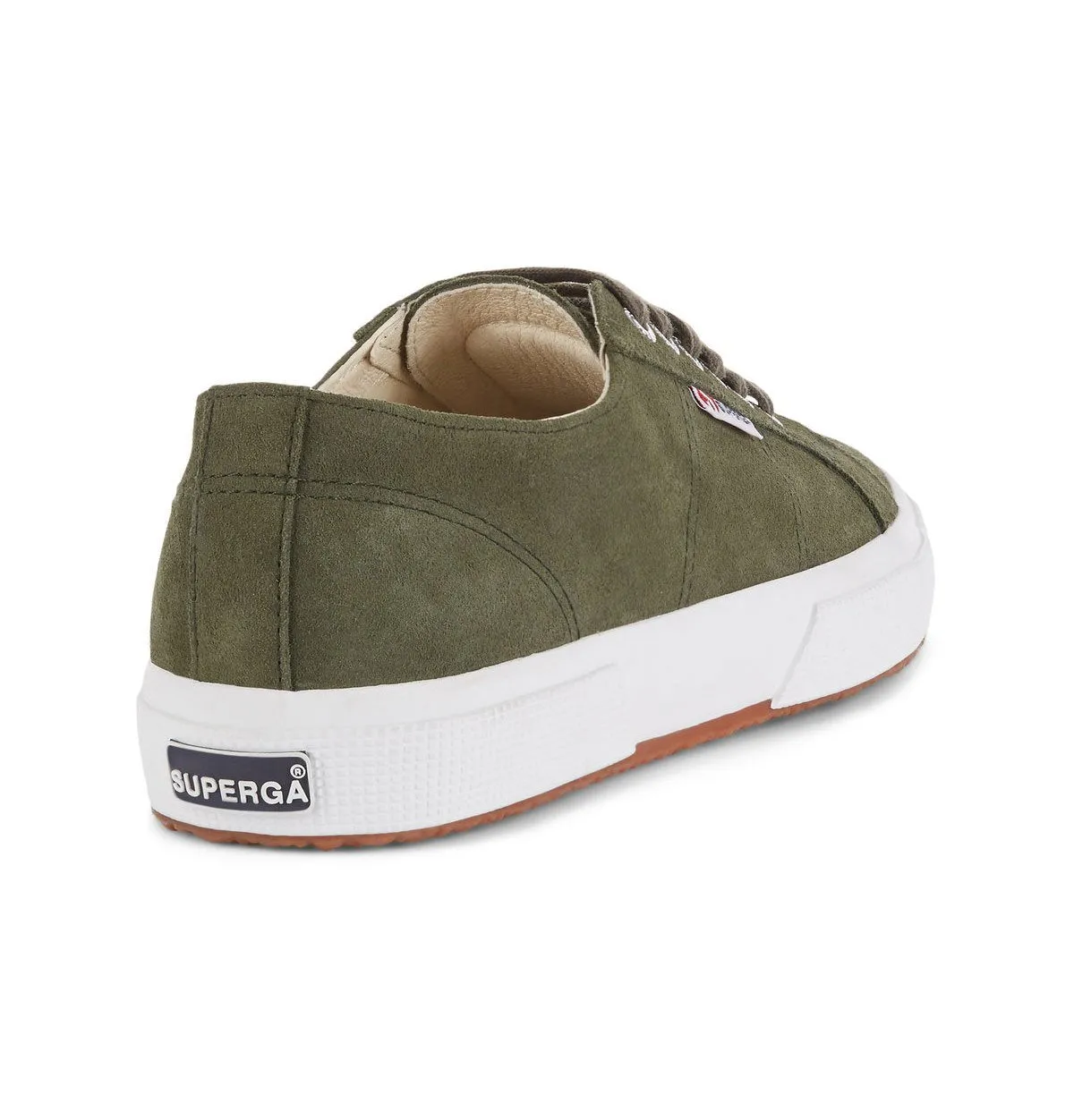 Superga 2750 Suede Trainers – Green Laurel