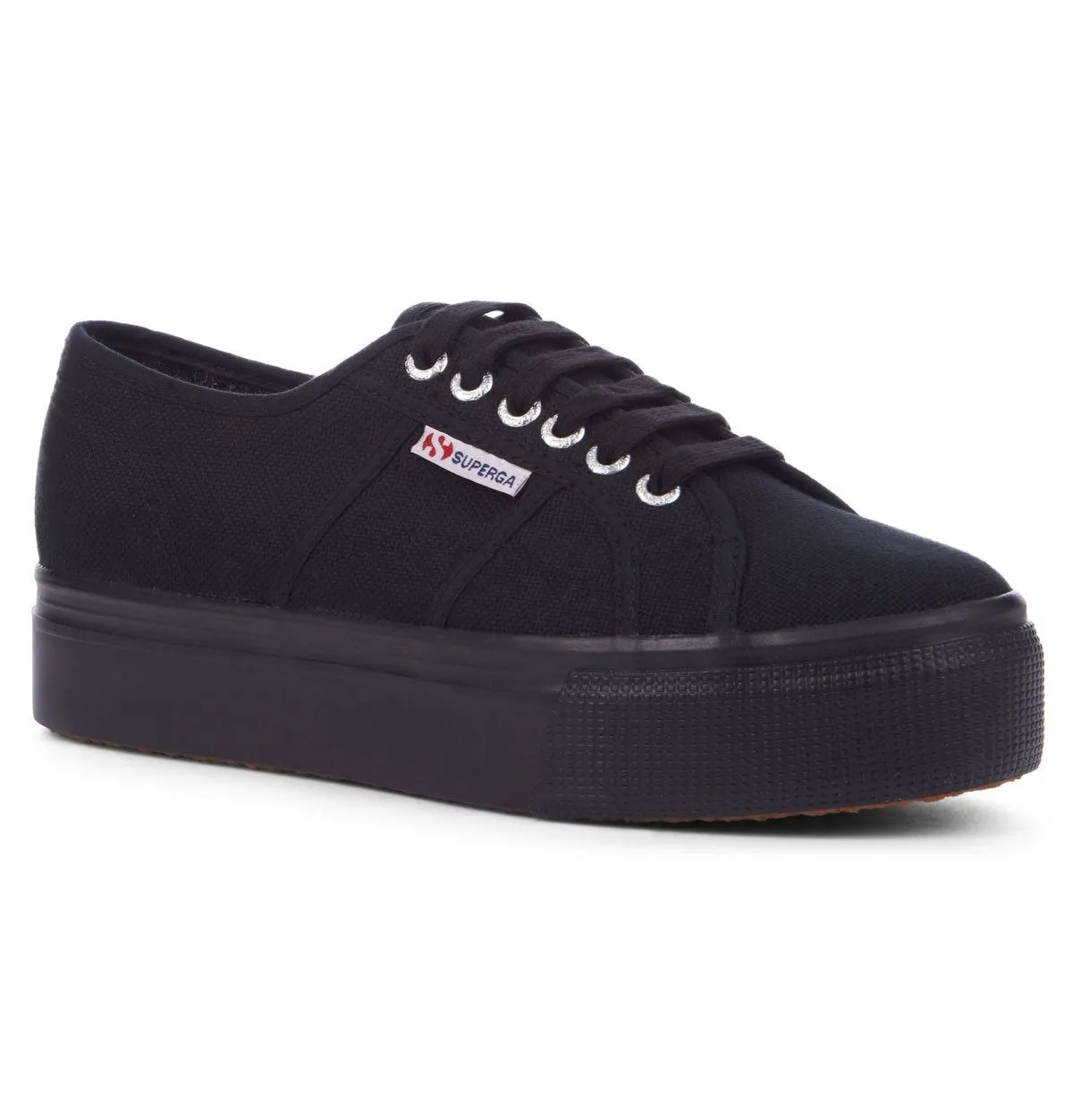 Superga 2790 Linea Up Down Flatform Trainers – Full Black