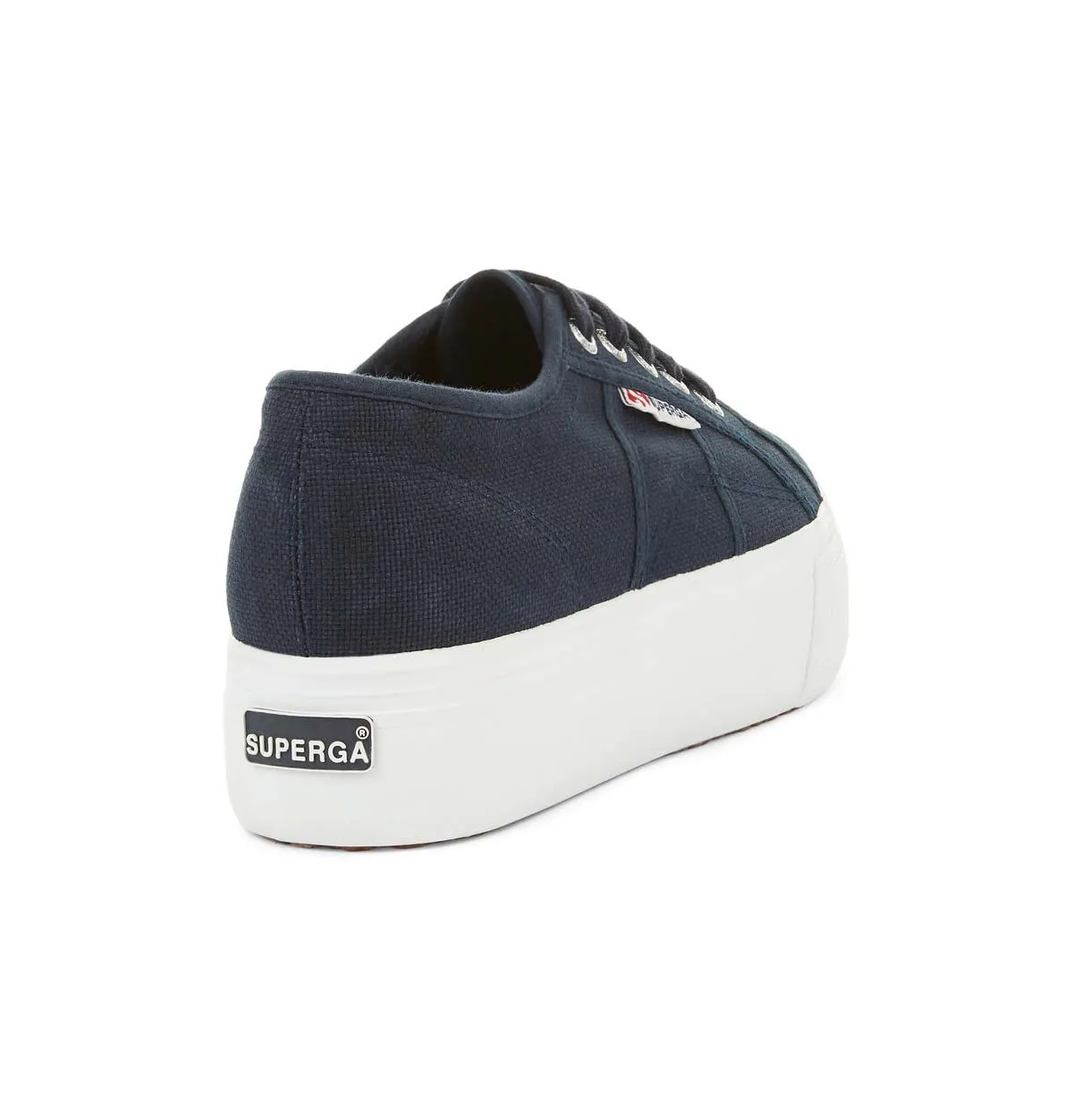 Superga 2790 Linea Up Down Flatform Trainers – Navy/White