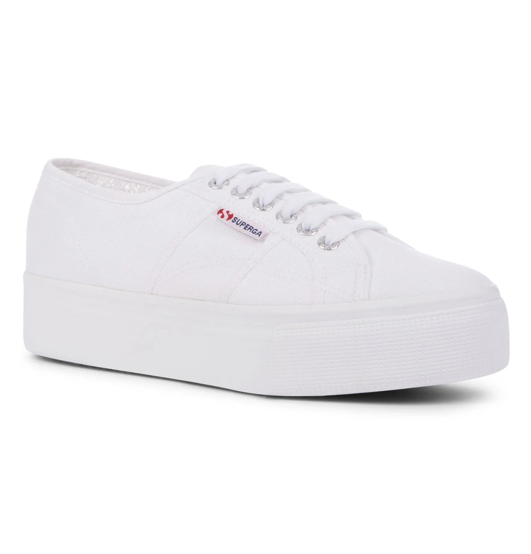 Superga 2790 Linea Up Down Flatform Trainers - White