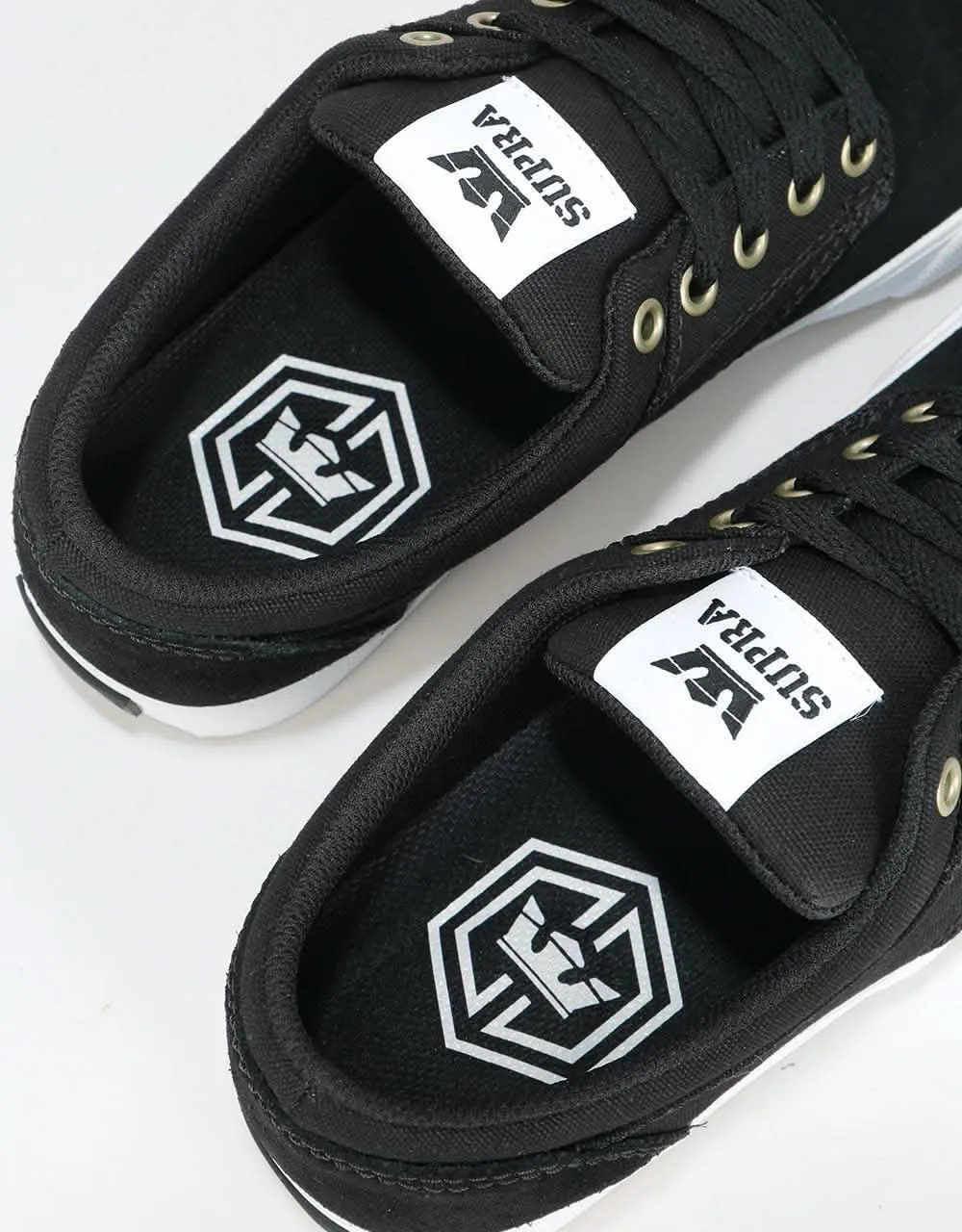 Supra Chino Skate Shoes - Black/White/White