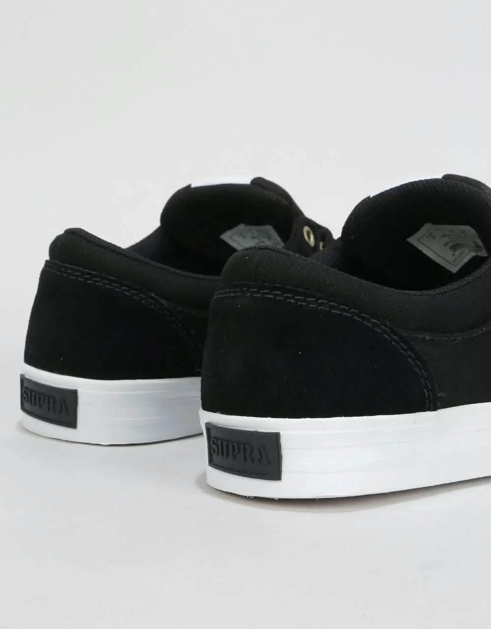 Supra Chino Skate Shoes - Black/White/White