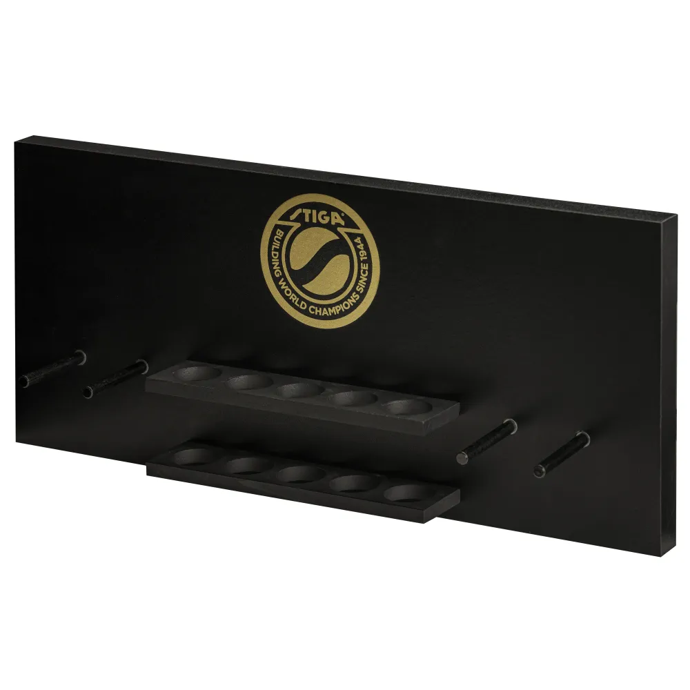 Table Tennis Dark Wall Rack