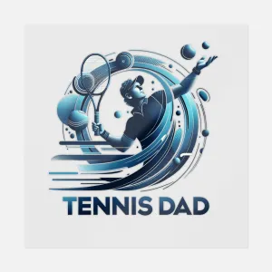 Tennis Dad Flat Design