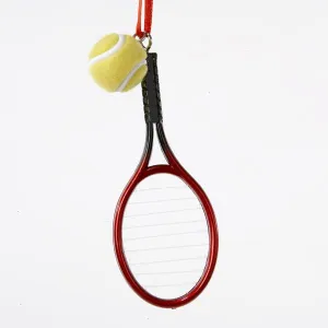 Tennis Racket With Ball Ornament, D0552