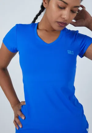 Tennis T-Shirt V-Neck, cobalt blue