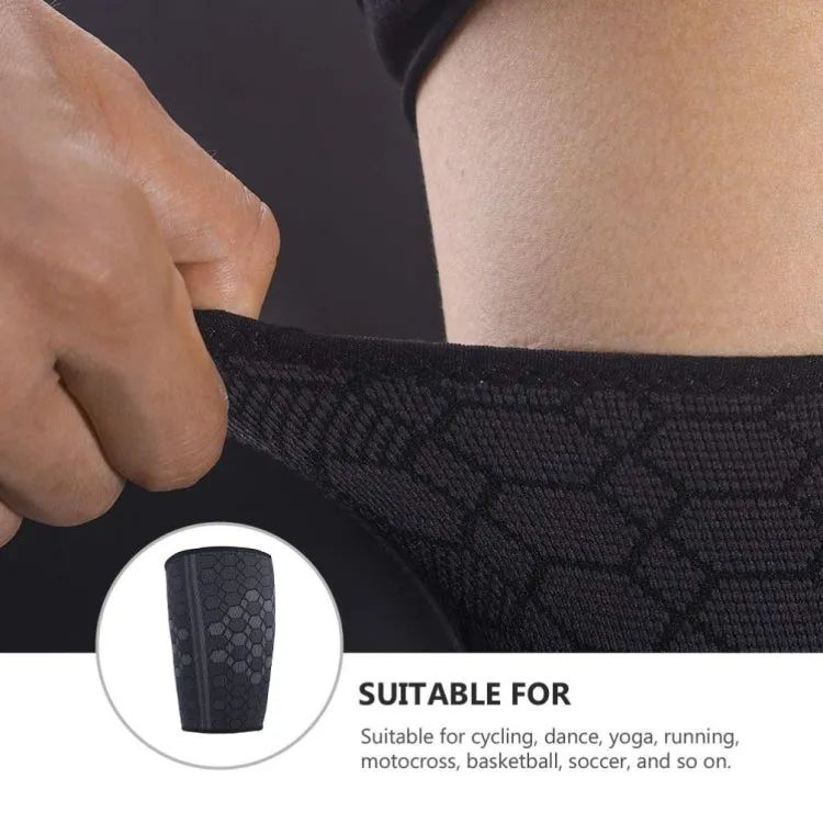 Thigh Protection Compression Bandage High Elastic Knitted Nylon Sports Protective Gear, Size: M