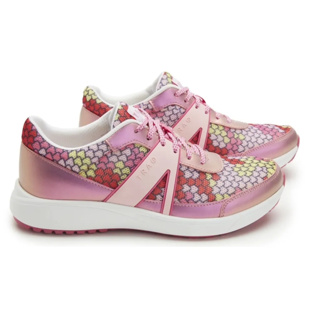 TRAQ® By Alegria Qarma 2 Honeycomb Pink Sneaker (Women's)