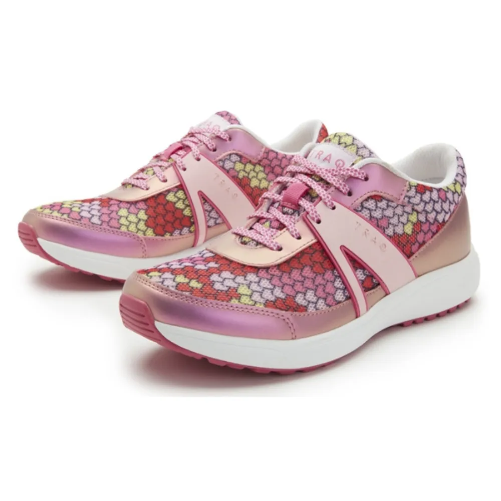 TRAQ® By Alegria Qarma 2 Honeycomb Pink Sneaker (Women's)