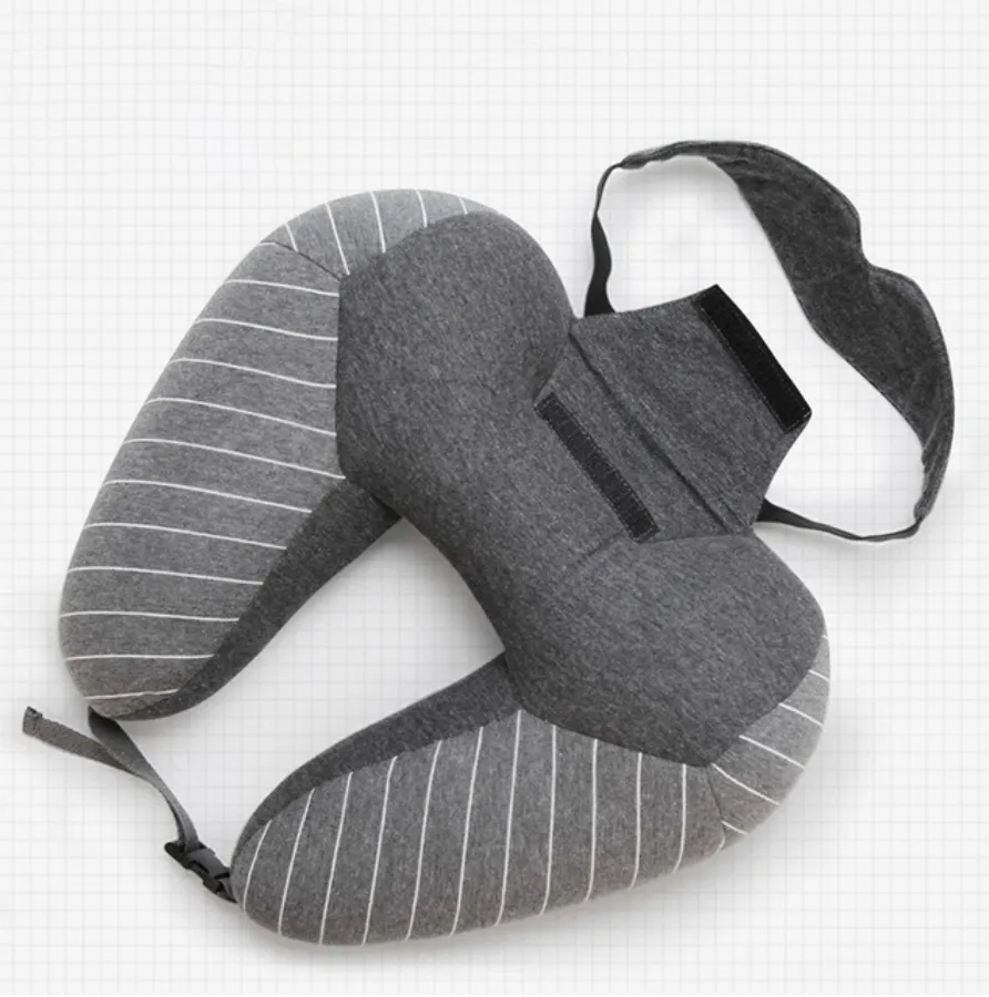 Travel pillow foam particle pillow u-shaped cervical neck pillow lumbar pillow | Brodtica.com