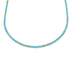 Turquoise Tennis Necklace