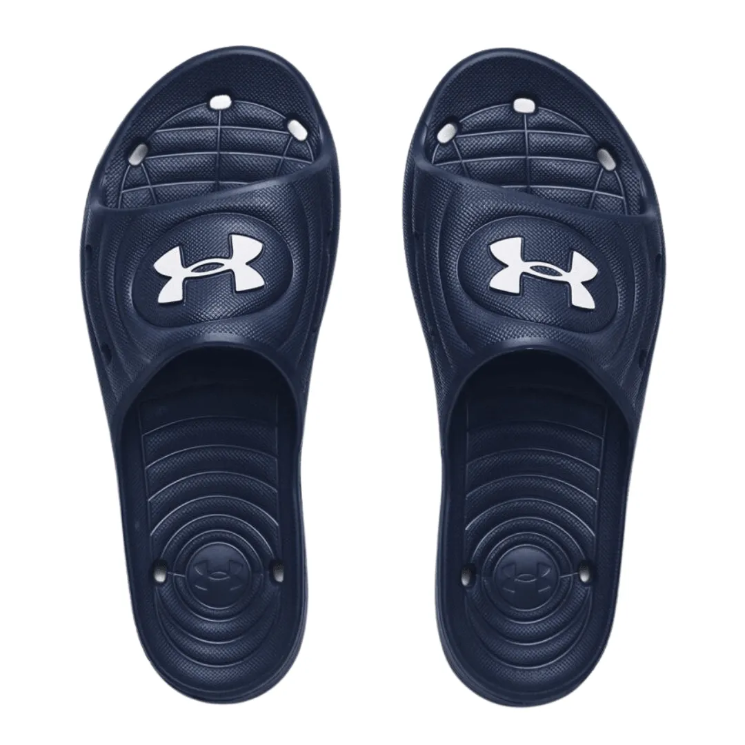 Under Armour Mens Locker IV Sliders Navy