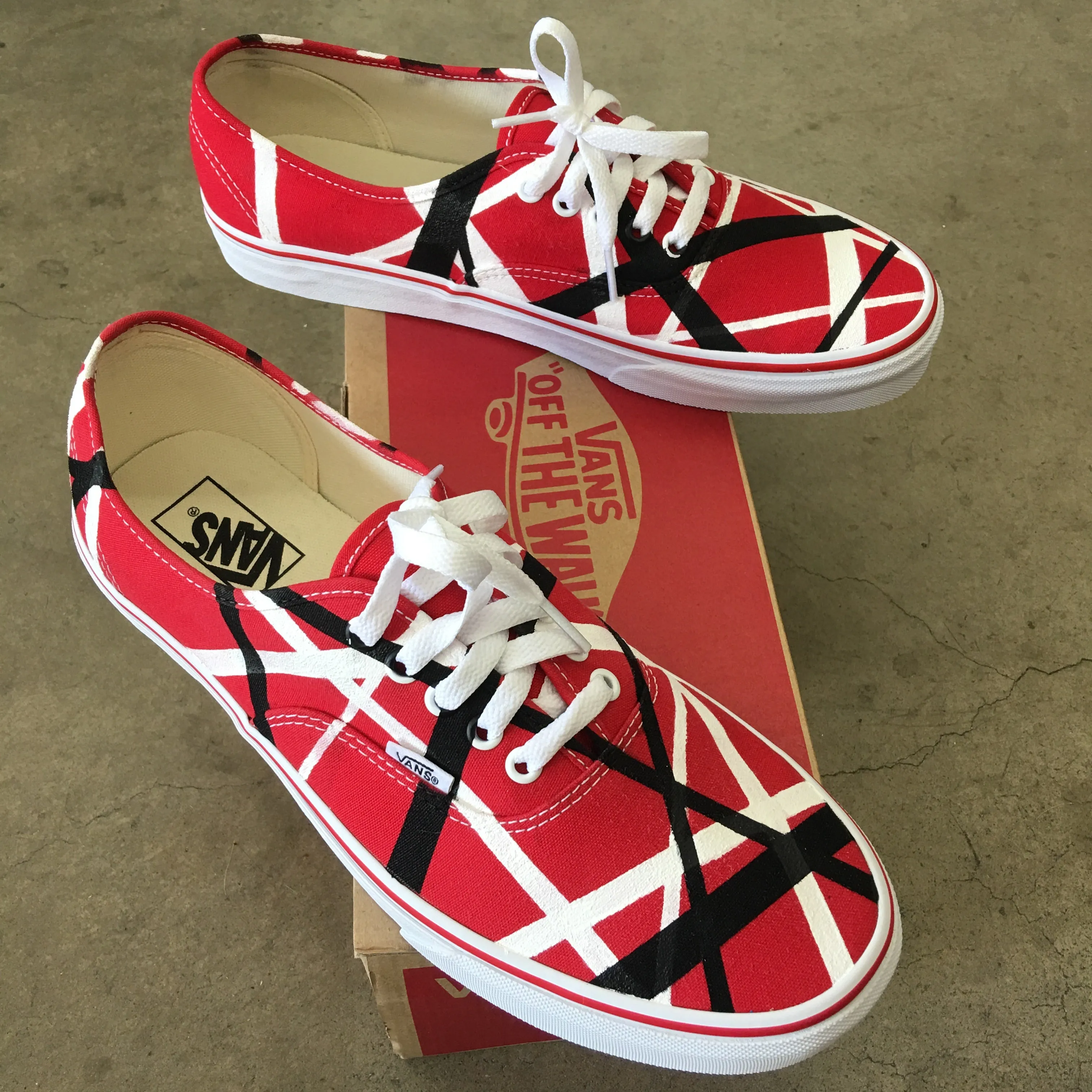 Van Halen Theme Vans Authentic Shoes