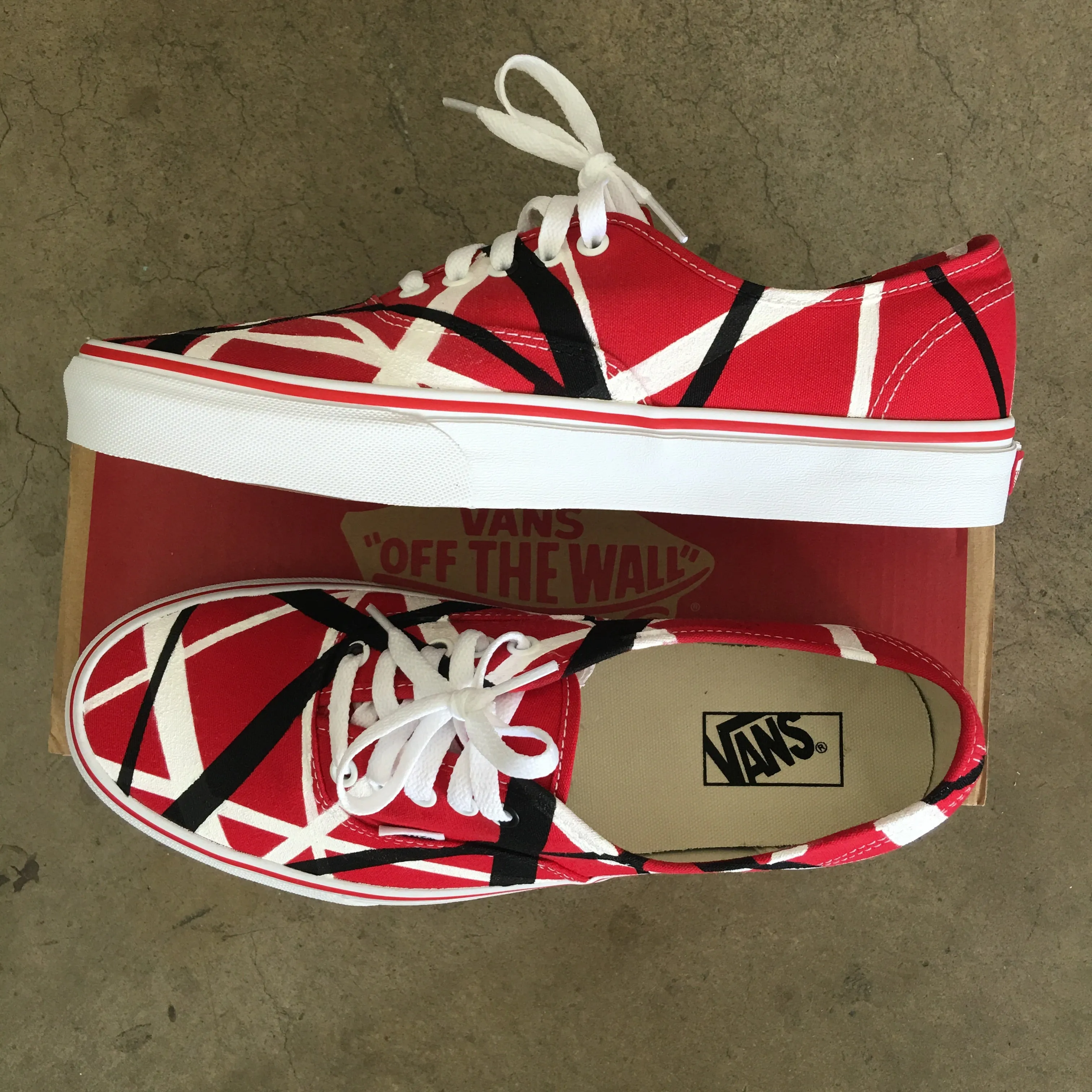 Van Halen Theme Vans Authentic Shoes