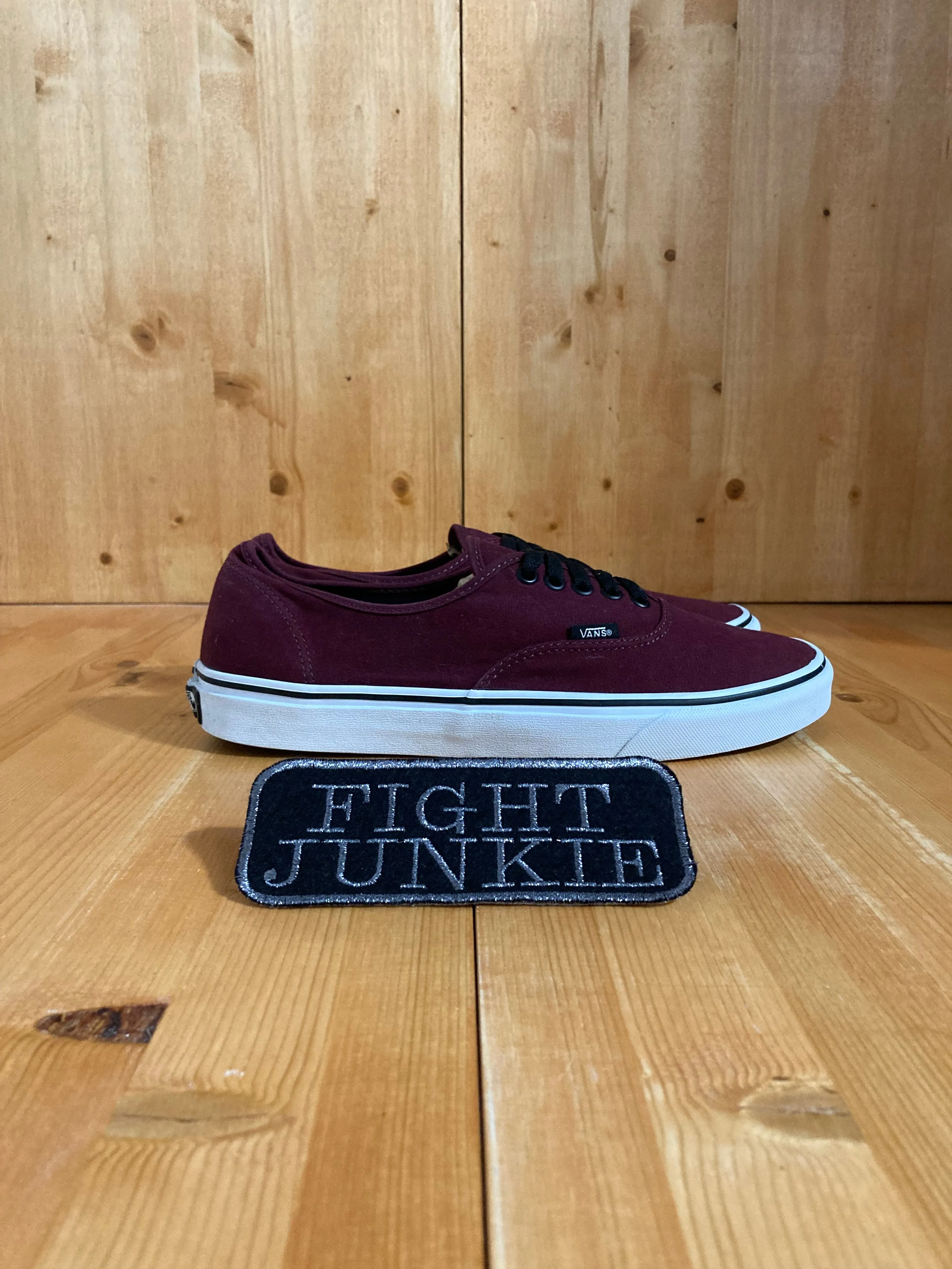 VANS LOW TOP SKATEBOARDING Men's Size 10 Shoes Sneakers Burgundy 500200