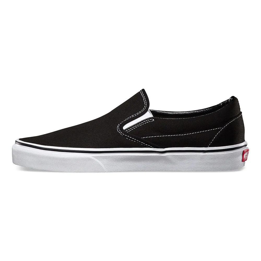 Vans Unisex Classic Slip On Black Canvas