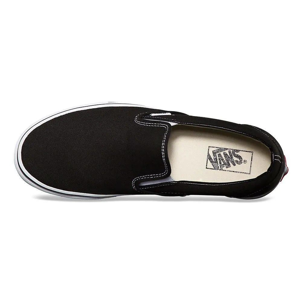 Vans Unisex Classic Slip On Black Canvas