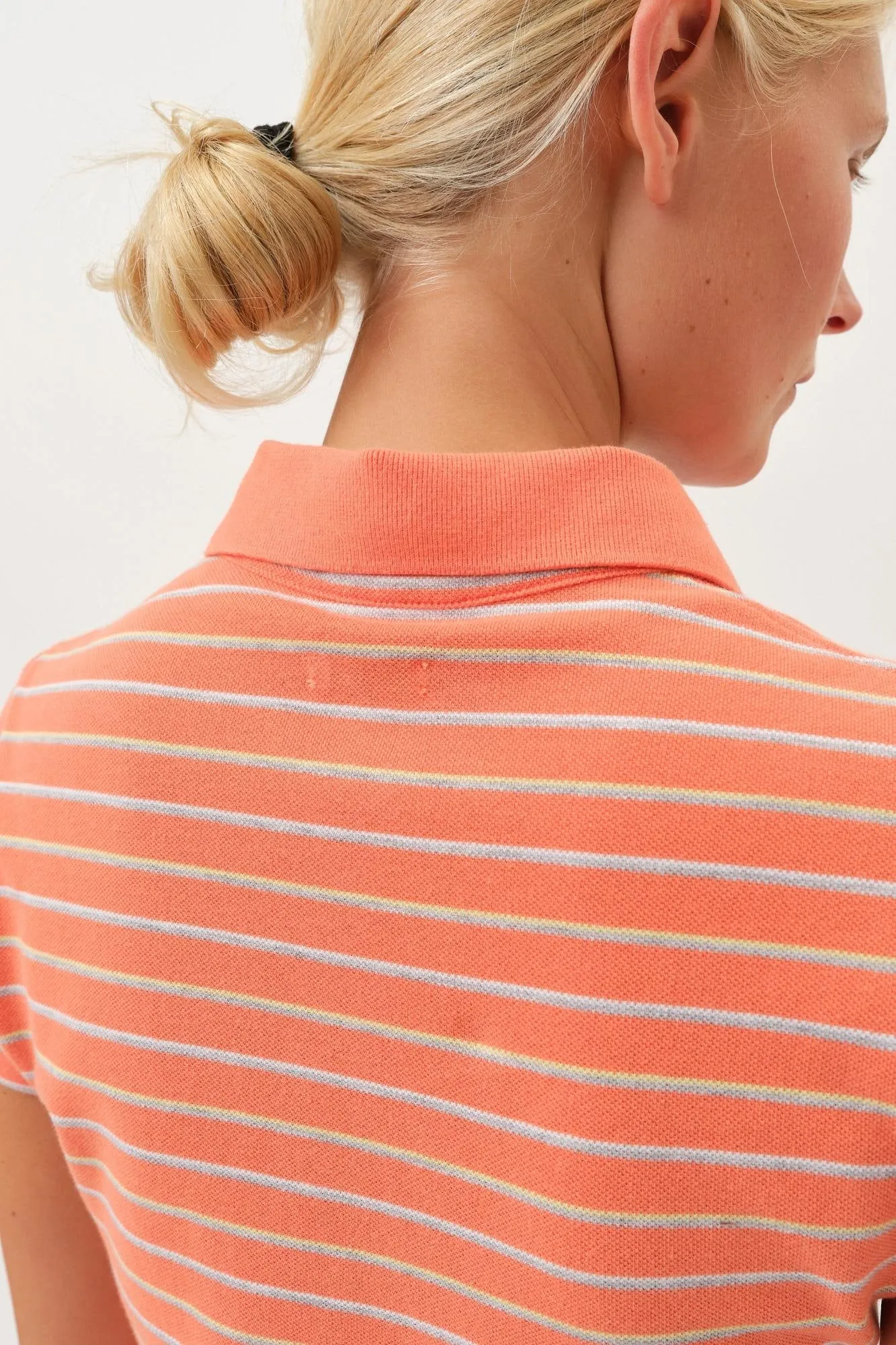 Venus Polo Shirt — Melon Stripe