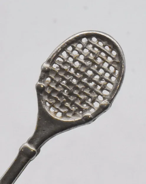 Vintage 835 Silver Tennis Racket Charm